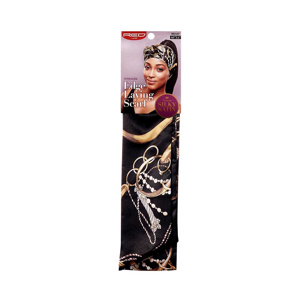 RED BY KISS Silky Satin Edge Laying Scarf