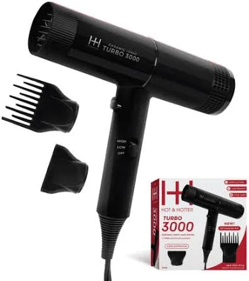 Annie Hot & Hotter Ceramic Turbo 3000 Hair Dryer