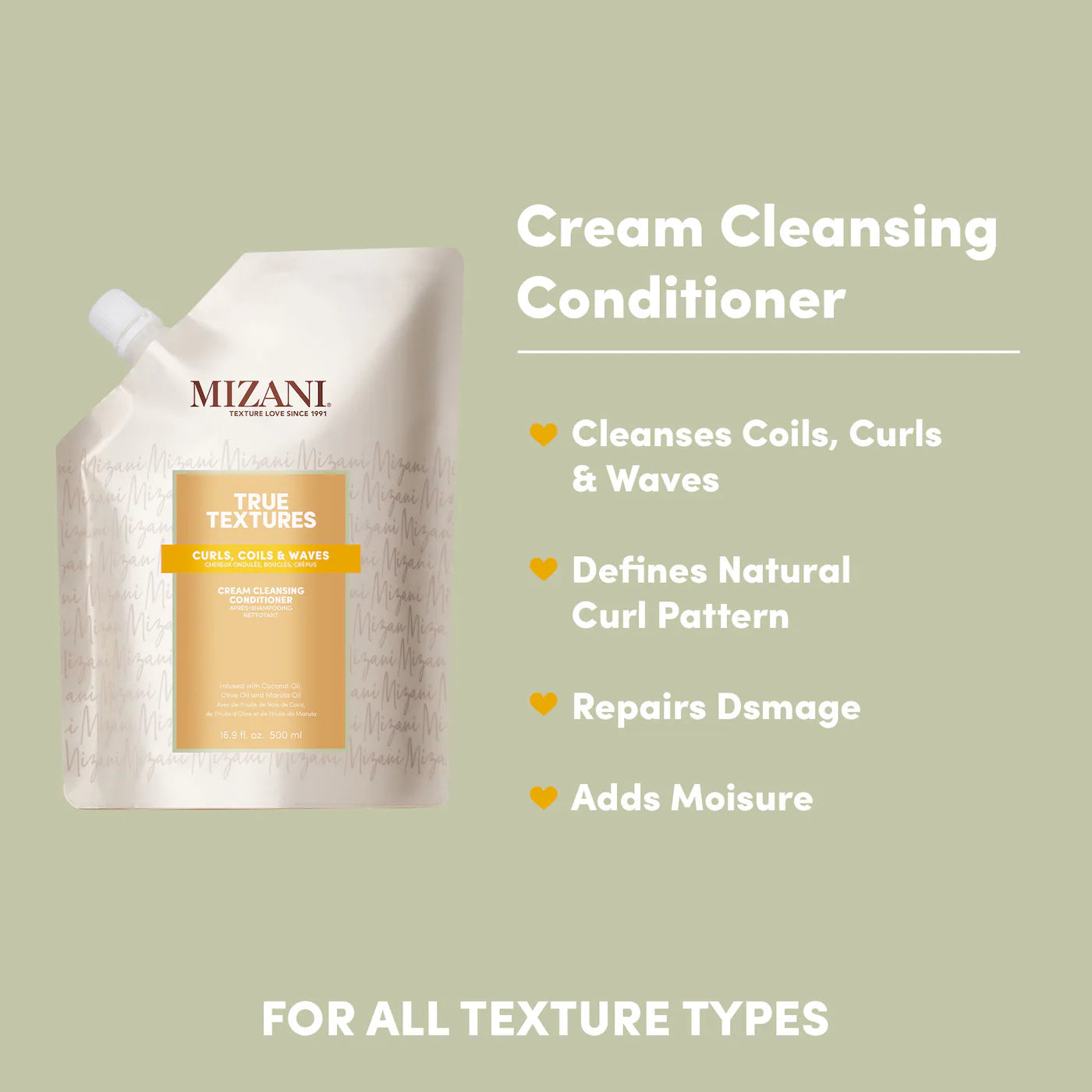 MIZANI True Textures Cream Cleansing Conditioner