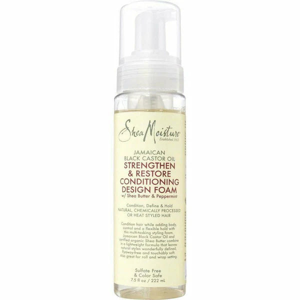 SheaMoisture Jamaican Black Castor Oil Strengthen & Restore Conditioning Design Foam