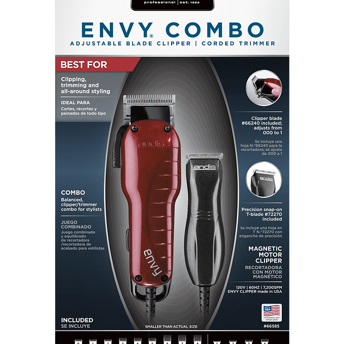 Andis Envy Combo (Adjustable Blade Clipper & Corded Trimmer)