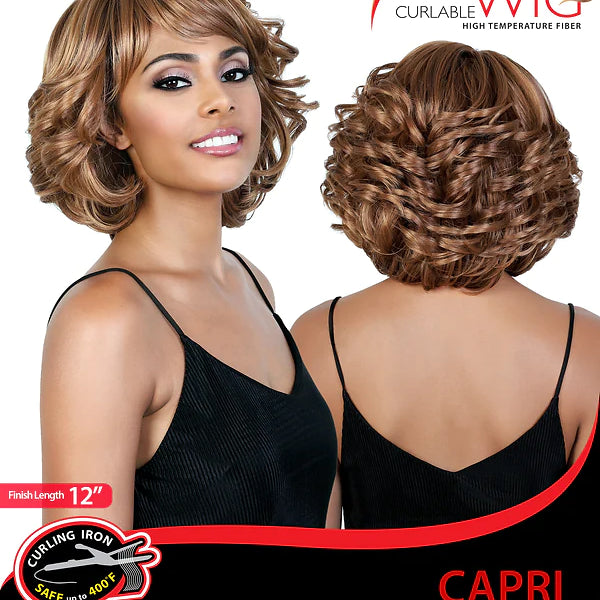 Motown Tress Synthetic Hair Curlable Wig - CAPRI