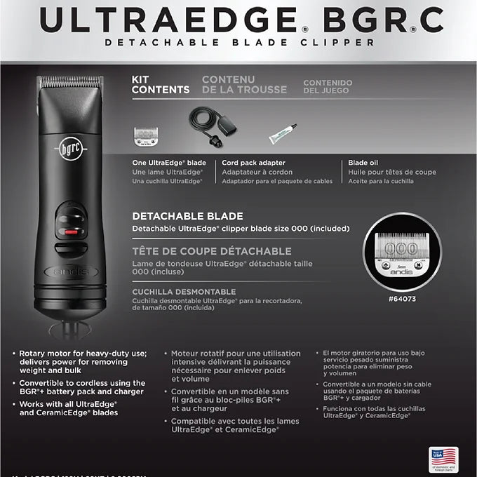 Andis UltraEdge BGRC Detachable Blade Clipper