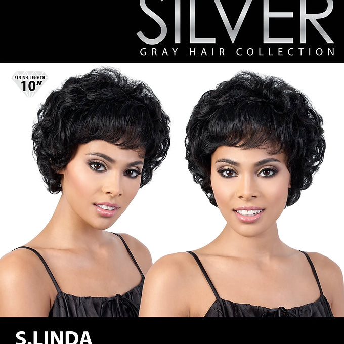 Motown Tress Silver Gray Hair Collection Wig - S.LINDA