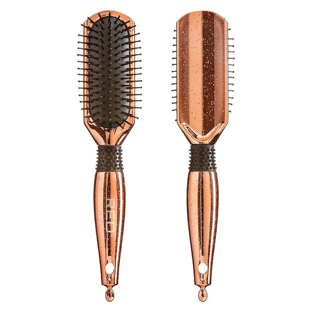 RED BY KISS Rose Gold Chrome Paddle Brush Small Cushion