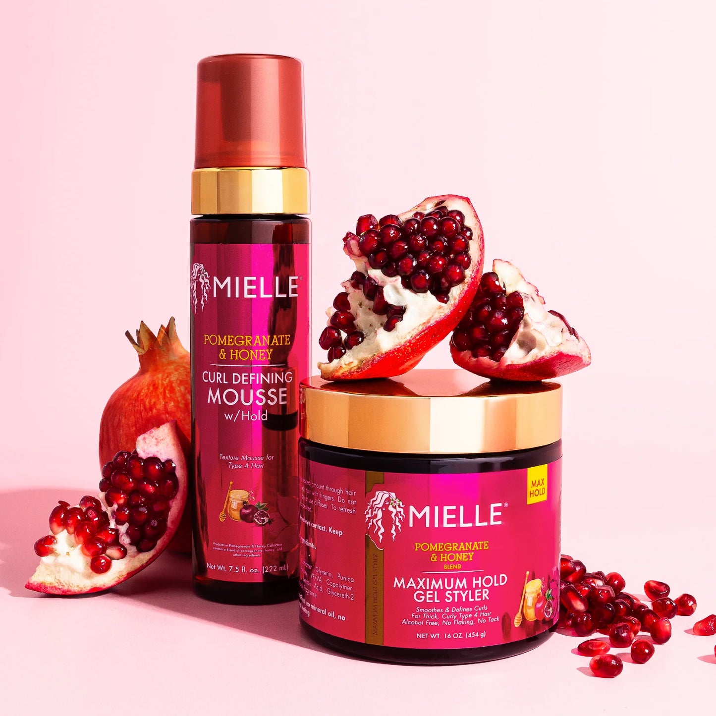 MIELLE ORGANICS Pomegranate & Honey Curl Defining Mousse with Hold