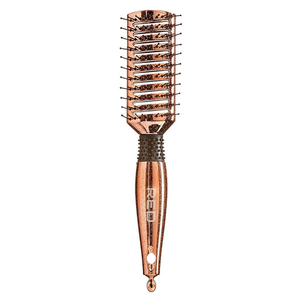 RED BY KISS Rose Gold Chrome Paddle Brush Vent