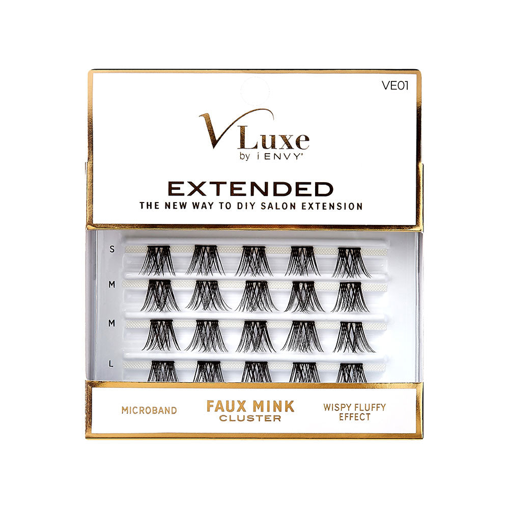 VLUXE BY IENVY Extended Faux Mink Cluster Lashes