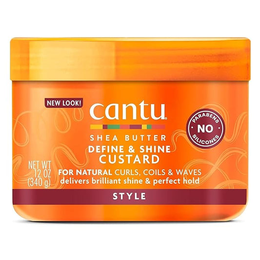Cantu Define & Shine Custard with Shea Butter for Natural Hair, 12oz