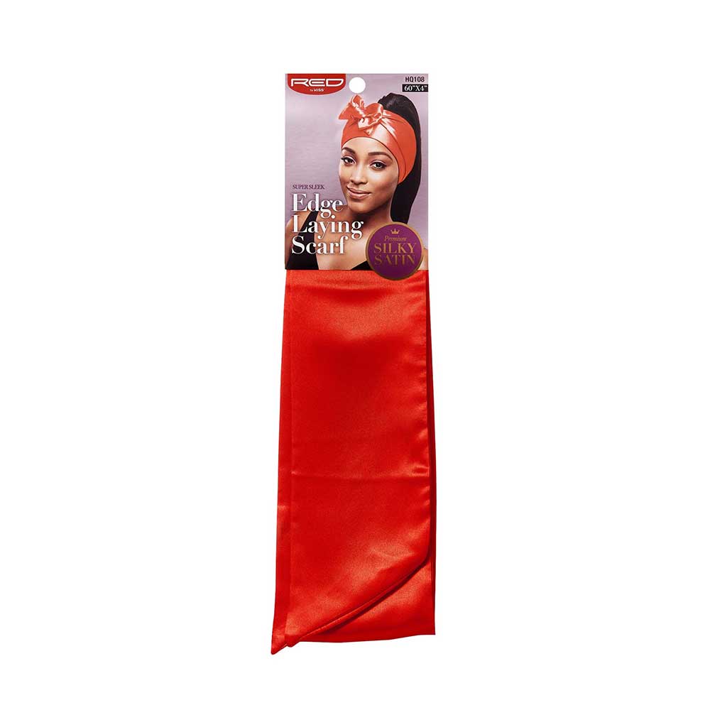 RED BY KISS Silky Satin Edge Laying Scarf