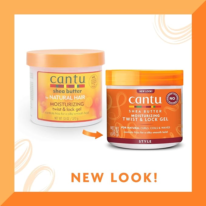 Cantu Moisturizing Twist & Lock Gel with Shea Butter for Natural Hair, 13oz