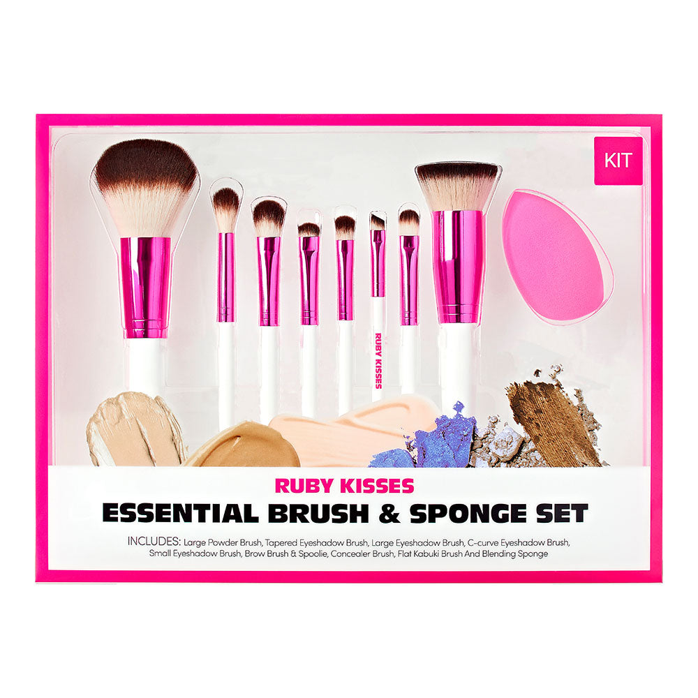 RUBY KISSES Essential Brush & Sponge Set ($25 Value)
