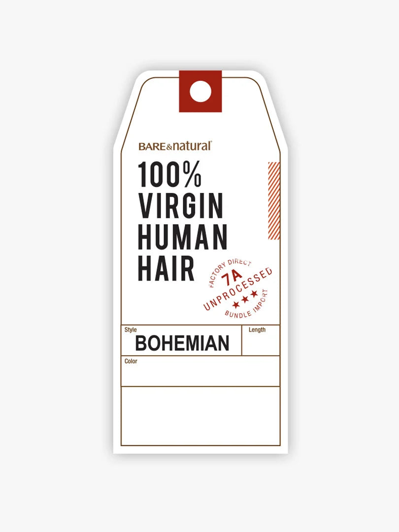 SENSATIONNEL Bare & Natural 100% VIRGIN HUMAN HAIR WEAVE 7A - BOHEMIAN