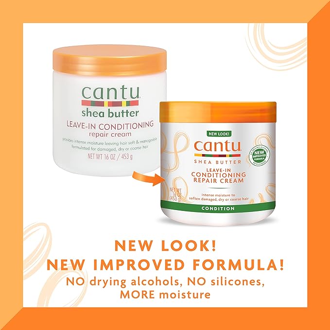 Cantu Leave-In Conditioning Repair Cream with Shea Butter, 16oz