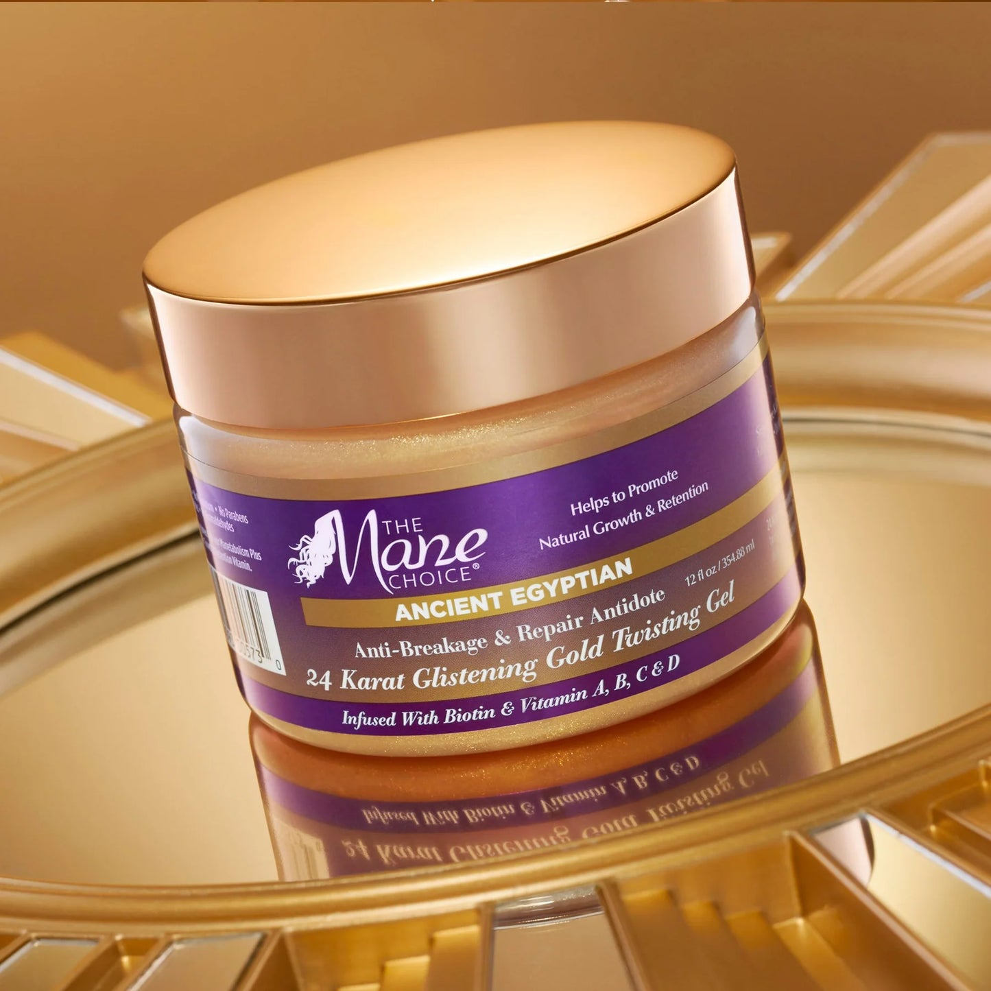 The Mane Choice Ancient Egyptian Ancient Egyptian Anti-Breakage & Repair Antidote 24 Karat Glistening Gold Twisting Gel