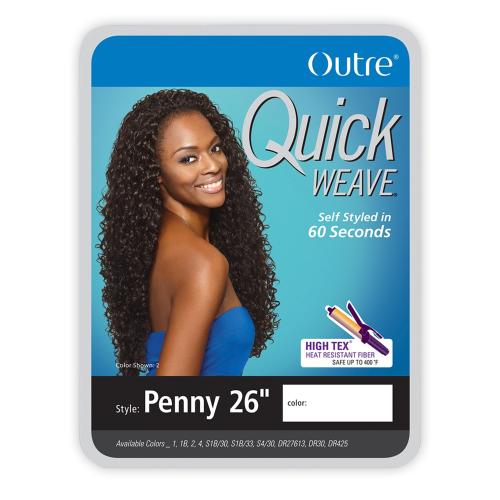 OUTRE Synthetic Hair Half Wig Quick Weave Penny 26"