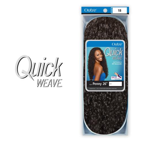 OUTRE Synthetic Hair Half Wig Quick Weave Penny 26"