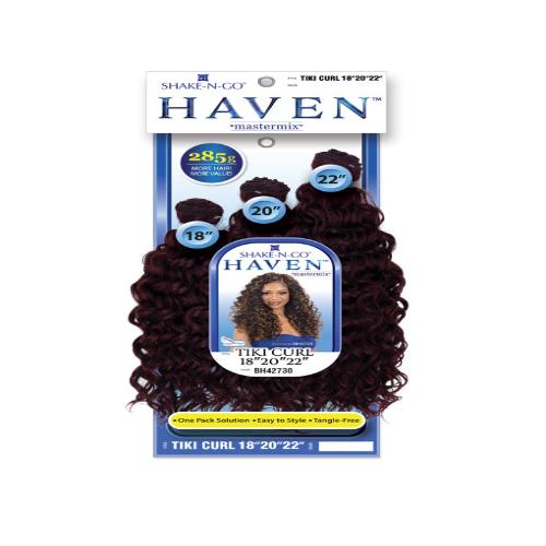 Shake-N-Go Weave Haven Mastermix 3 Bundles Tiki Curl 18"20"22"