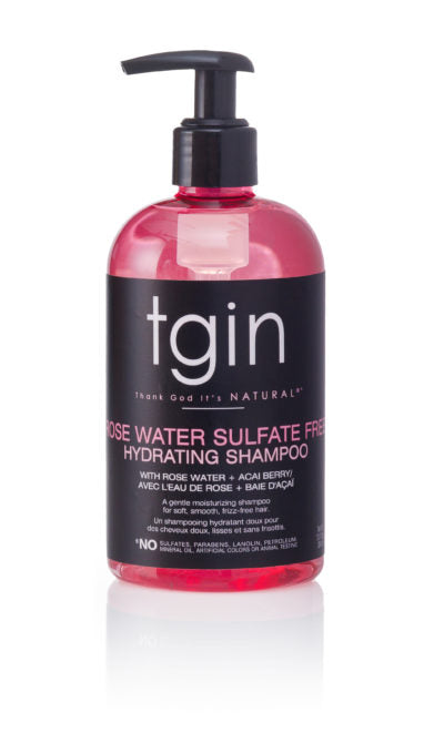 tgin Rose Water Sulfate Free Hydrating Shampoo - 13oz
