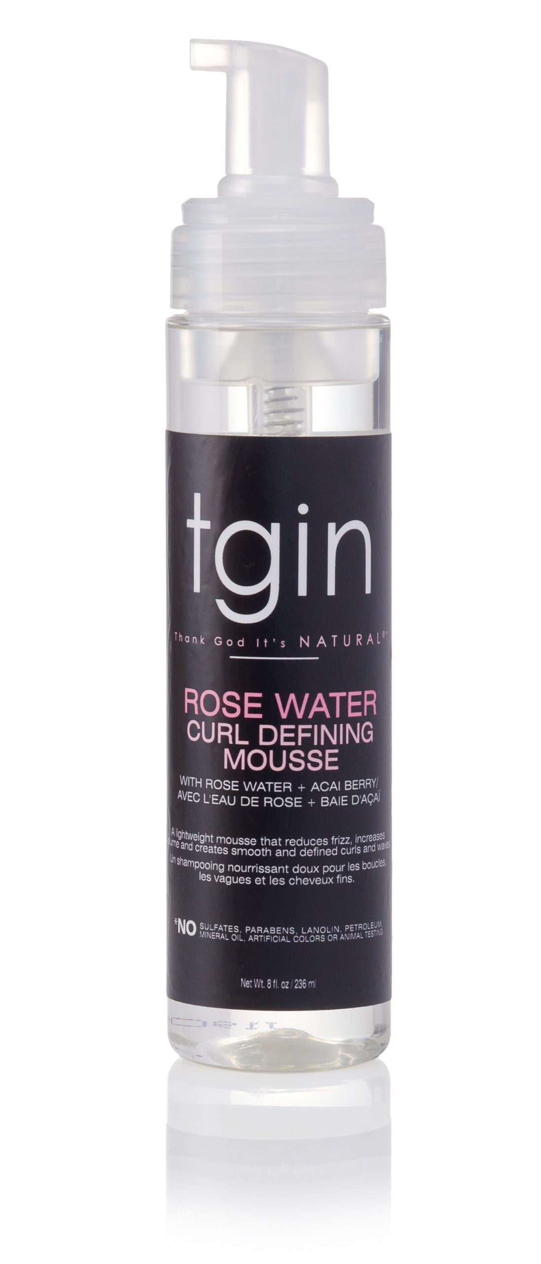 tgin Rose Water Curl Defining Mousse - 8oz