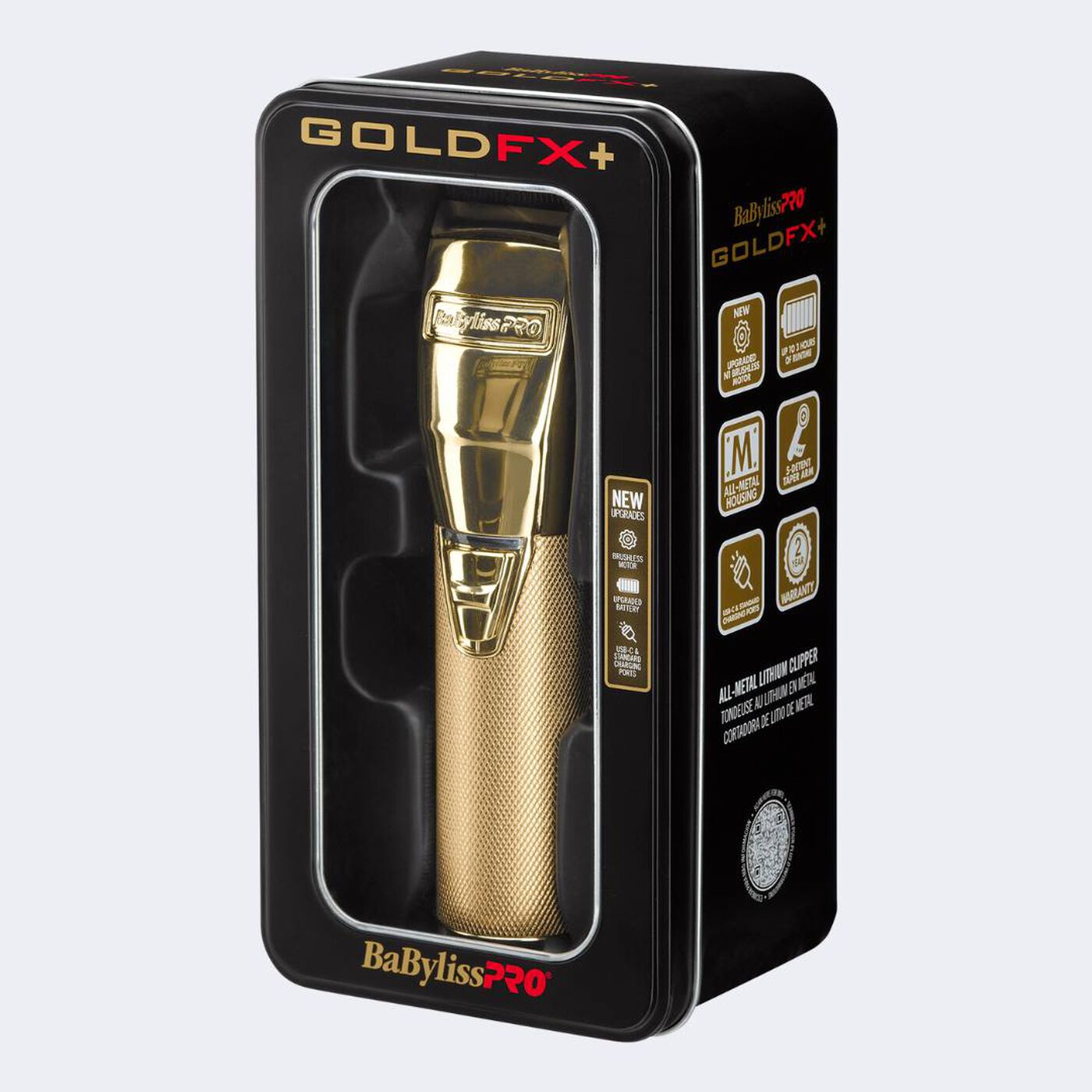 BaBylissPRO GoldFX+ All-Metal Lithium Clipper