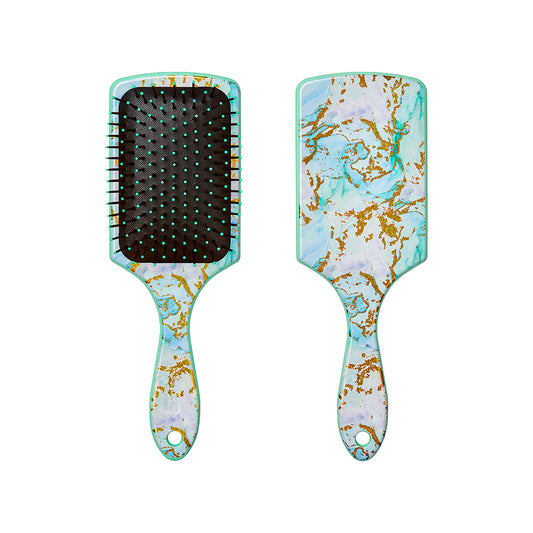 RED BY KISS Square Paddle Designed Brush – Aqua Marble