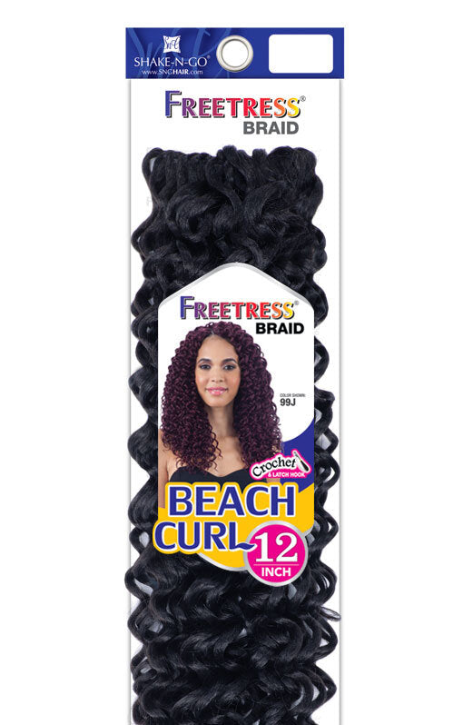 Freetress Synthetic Hair Crochet Braid - Beach Curl 12"