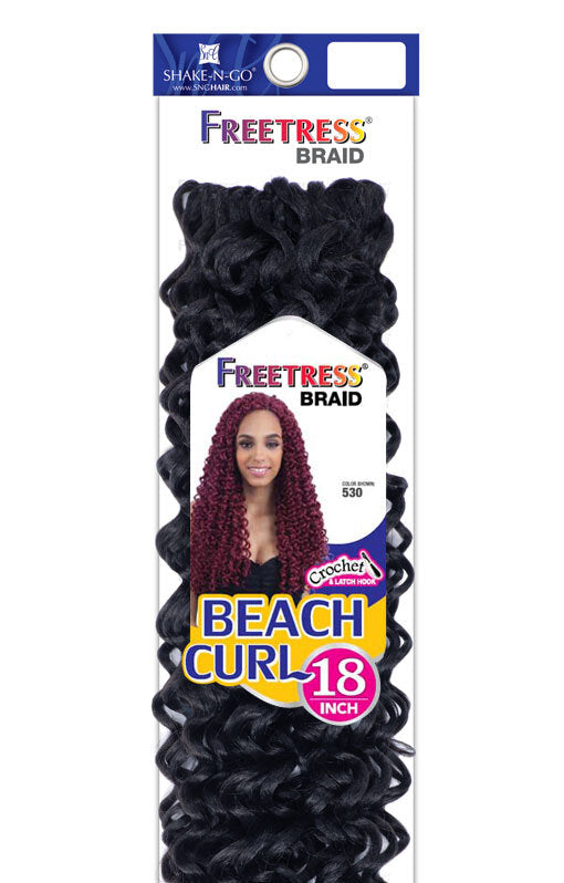 Freetress Synthetic Hair Crochet Braid - Beach Curl 18"
