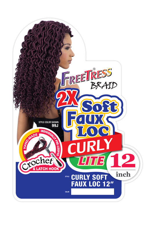 Freetress Pre-Looped Braids - 2X SOFT CURLY FAUX LOC