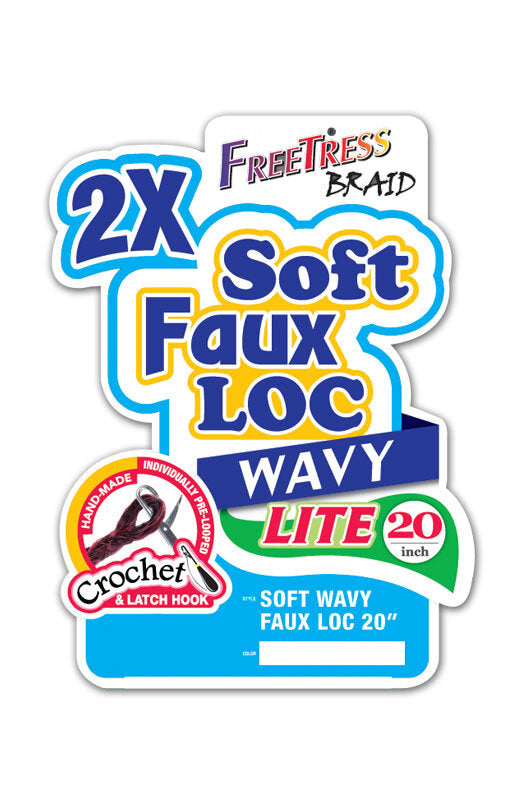 Freetress Pre-Looped Braids - 2X SOFT WAVY FAUX LOC