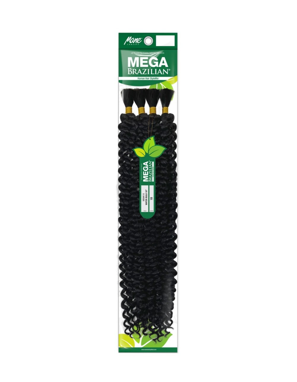 Mane Concept Human Hair Blend Braids Mega Brazilian Water Bulk 24"