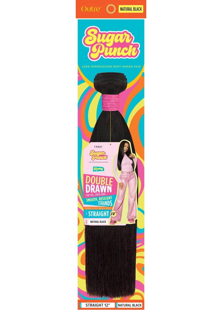 Outre Sugar Punch Single 100% Unprocessed Remy Human Hair - Straight