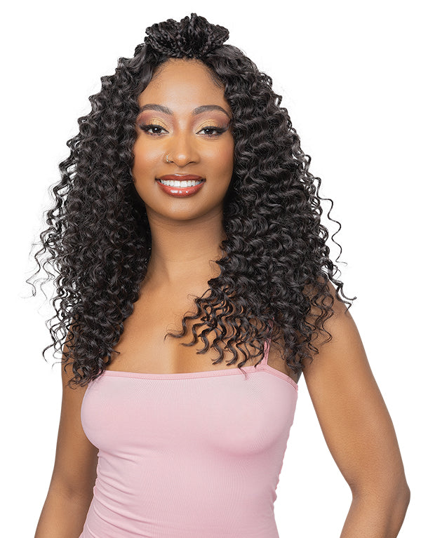 Janet Collection Remy Illusion Human Hair Blend Extension for Braiding - New Deep Bulk