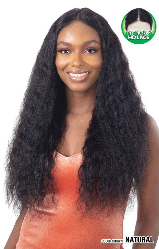 SHAKE-N-GO Naked Nature Human Hair Lace Frontal Wig - Darling Wave