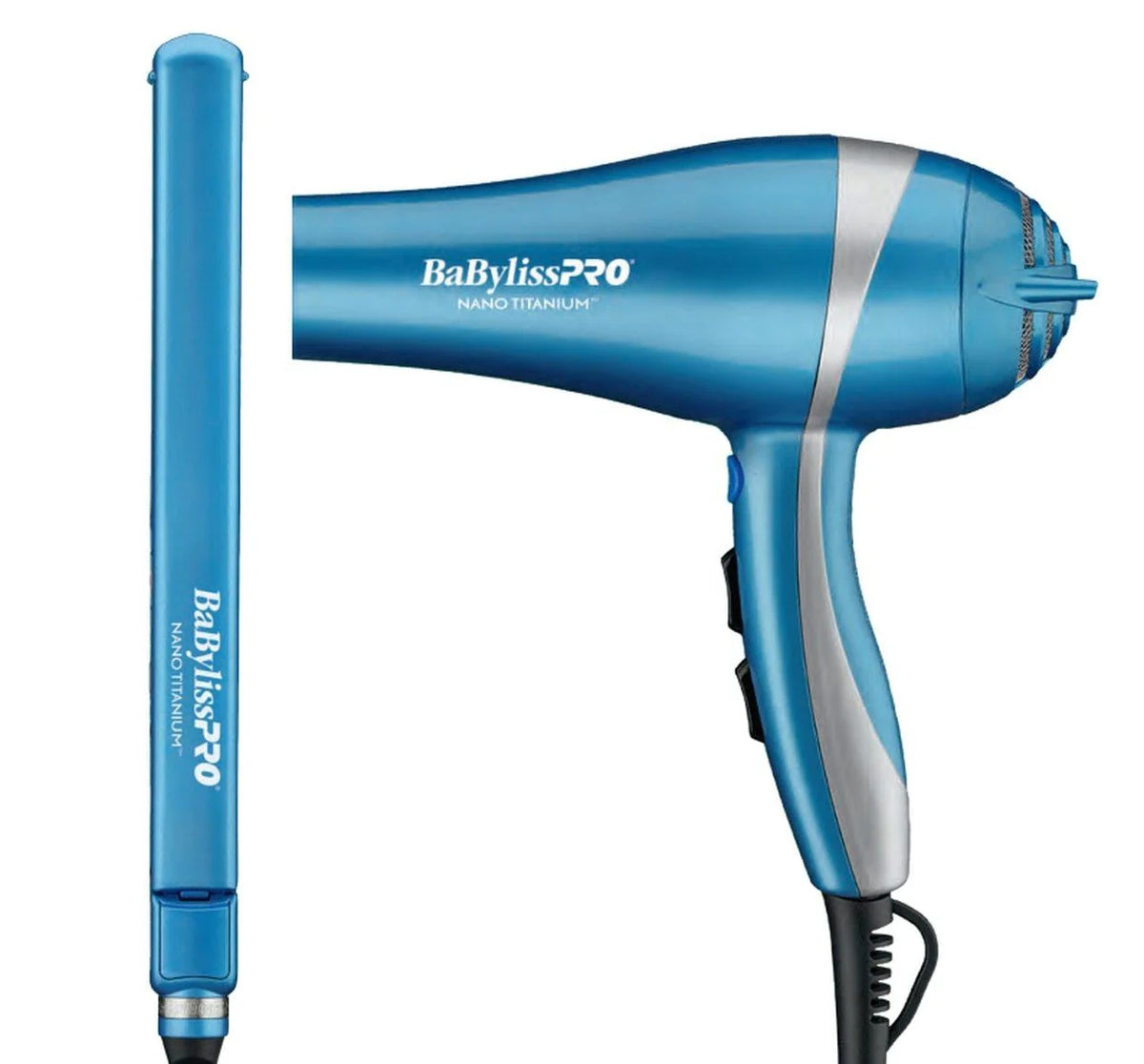 Babyliss Special Edition Set - Nano Titanium Ultra-Thin Hair Iron & Dryer BNTPP15