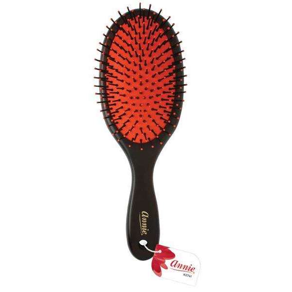 Annie Cushion Wooden Oval Nylon Bristle Brush