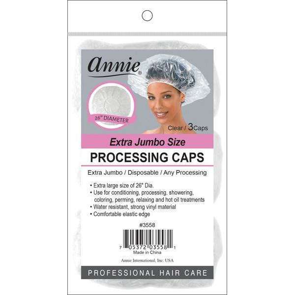 Annie Extra Jumbo Size Processing Cap 3Pc