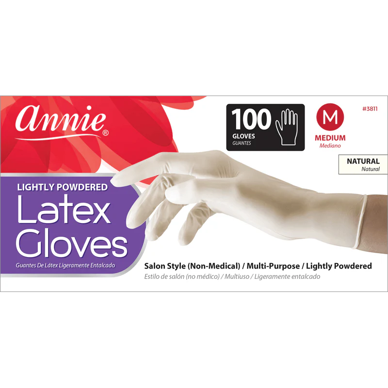 Annie Lightly Powdered Latex Gloves 100ct
