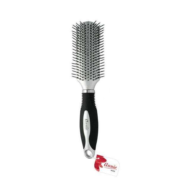 Annie Salon Styling Brush Nylon Bristles Silver