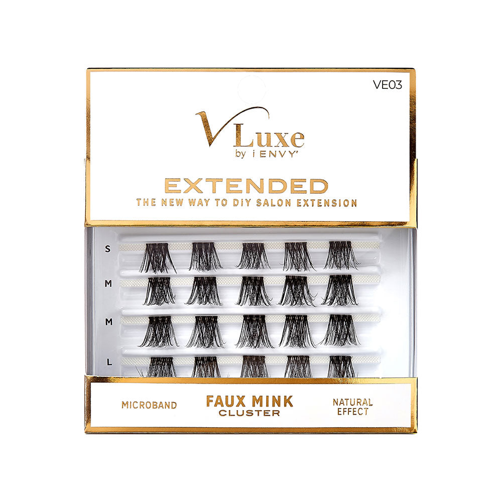 VLUXE BY IENVY Extended Faux Mink Cluster Lashes