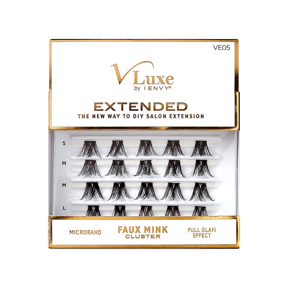 VLUXE BY IENVY Extended Faux Mink Cluster Lashes