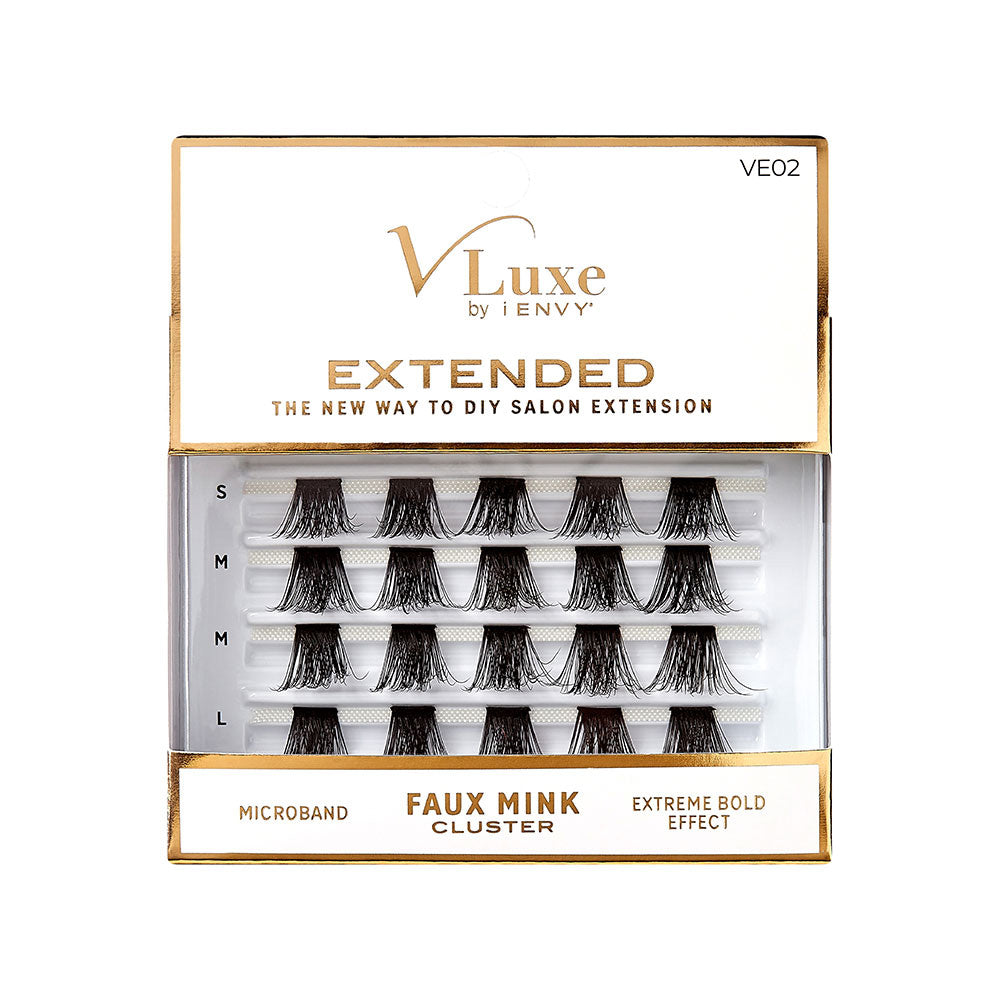 VLUXE BY IENVY Extended Faux Mink Cluster Lashes