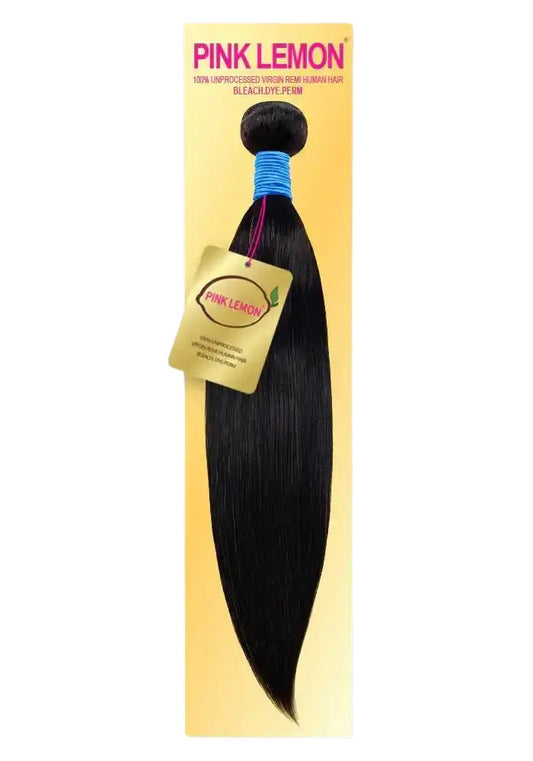 PINK LEMON Virgin Human Hair Weave Bundle - Straight (BUY ONE GET ONE 50% OFF)