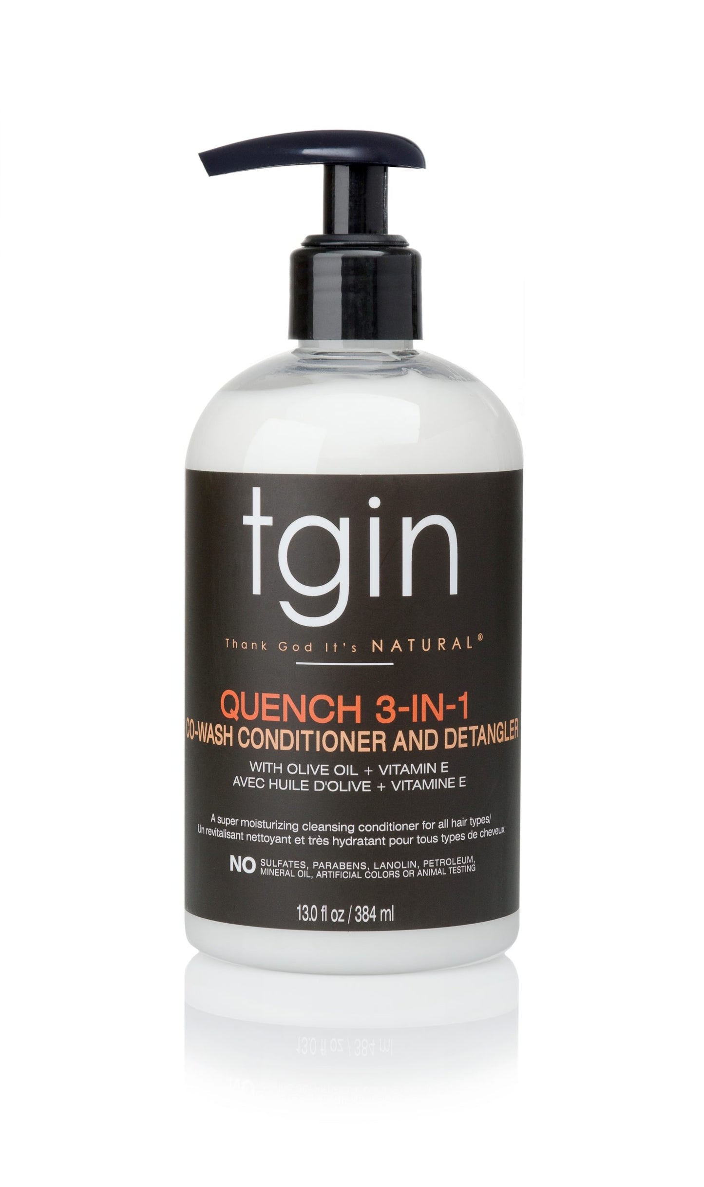 tgin Quench 3-in-1 Co-Wash Conditioner and Detangler - 13oz